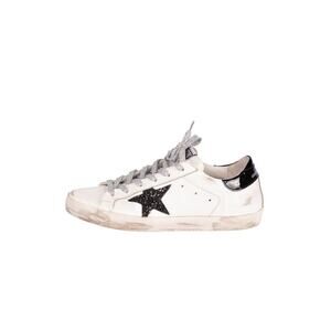GOLDEN GOOSE White Leather Star Logo Sneakers Size 39